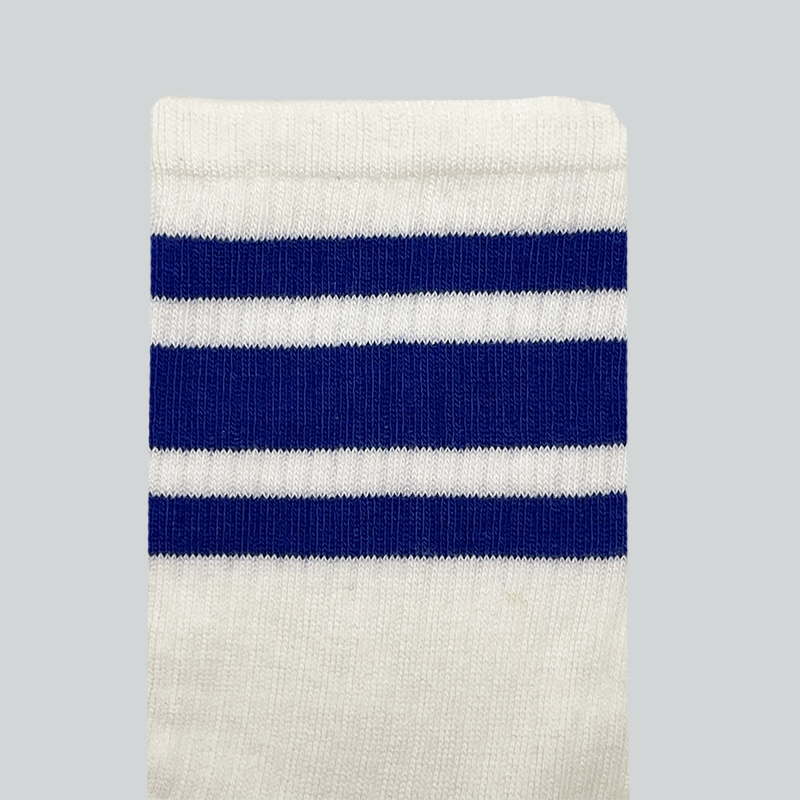 Chaussettes Rayures Bicolore - Blanc et Bleu