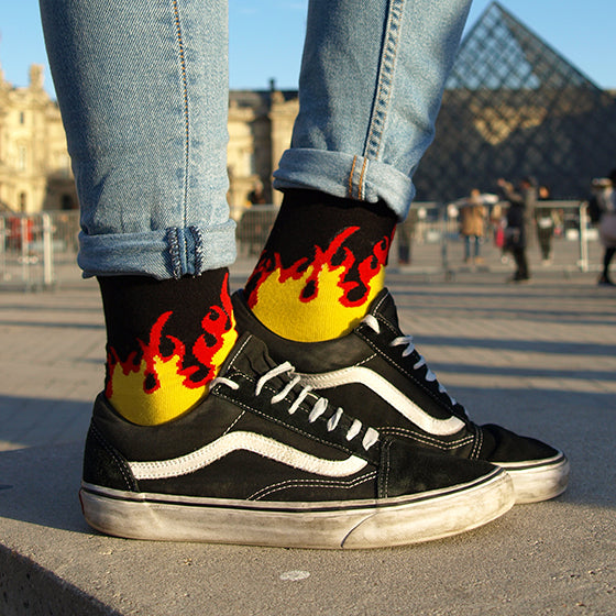 Chaussette Parisienne - Chaussette Feu